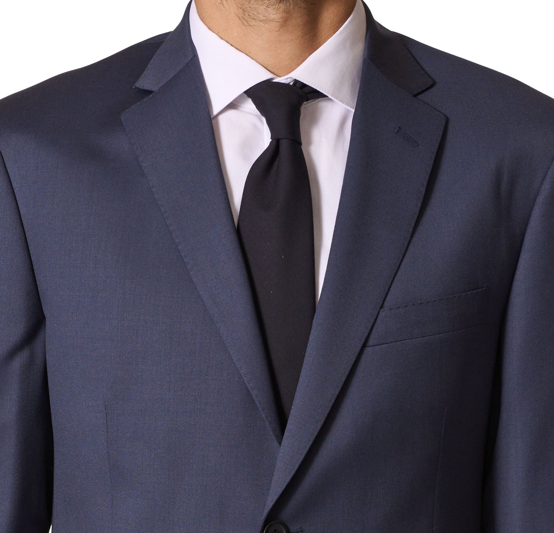 Navy Wool Stretch Suit by JB Britches
