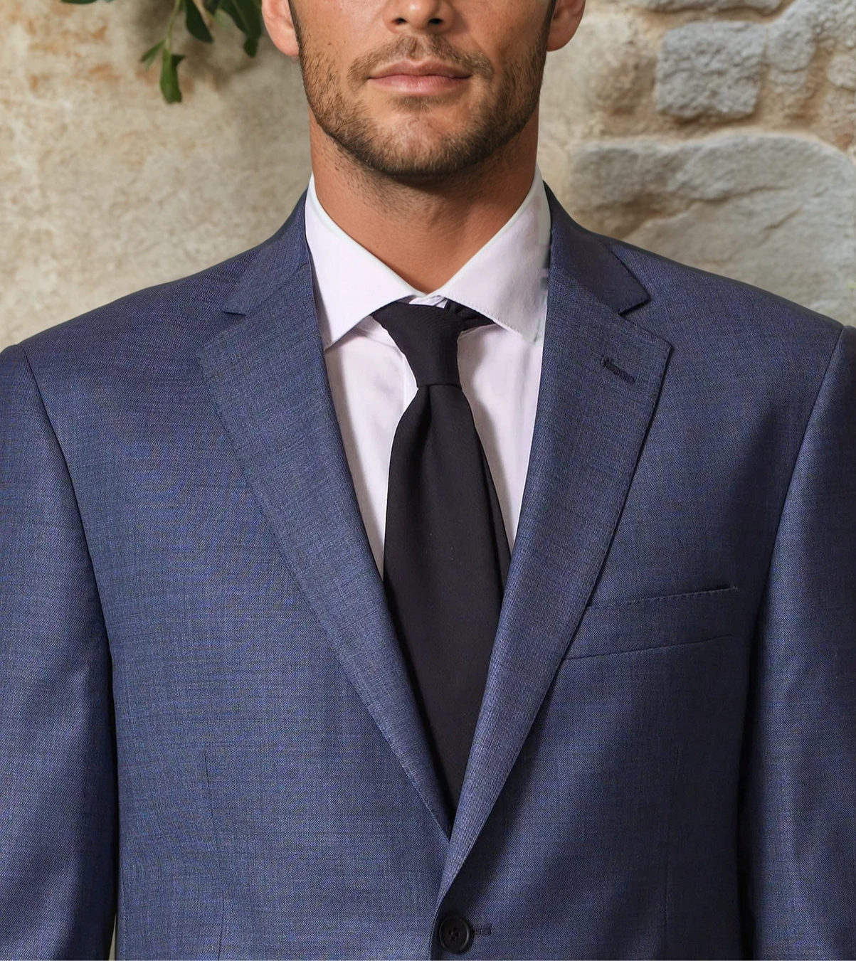 Blue Wool Stretch Pant Suit | JB Britches Collection | MensStore Sale