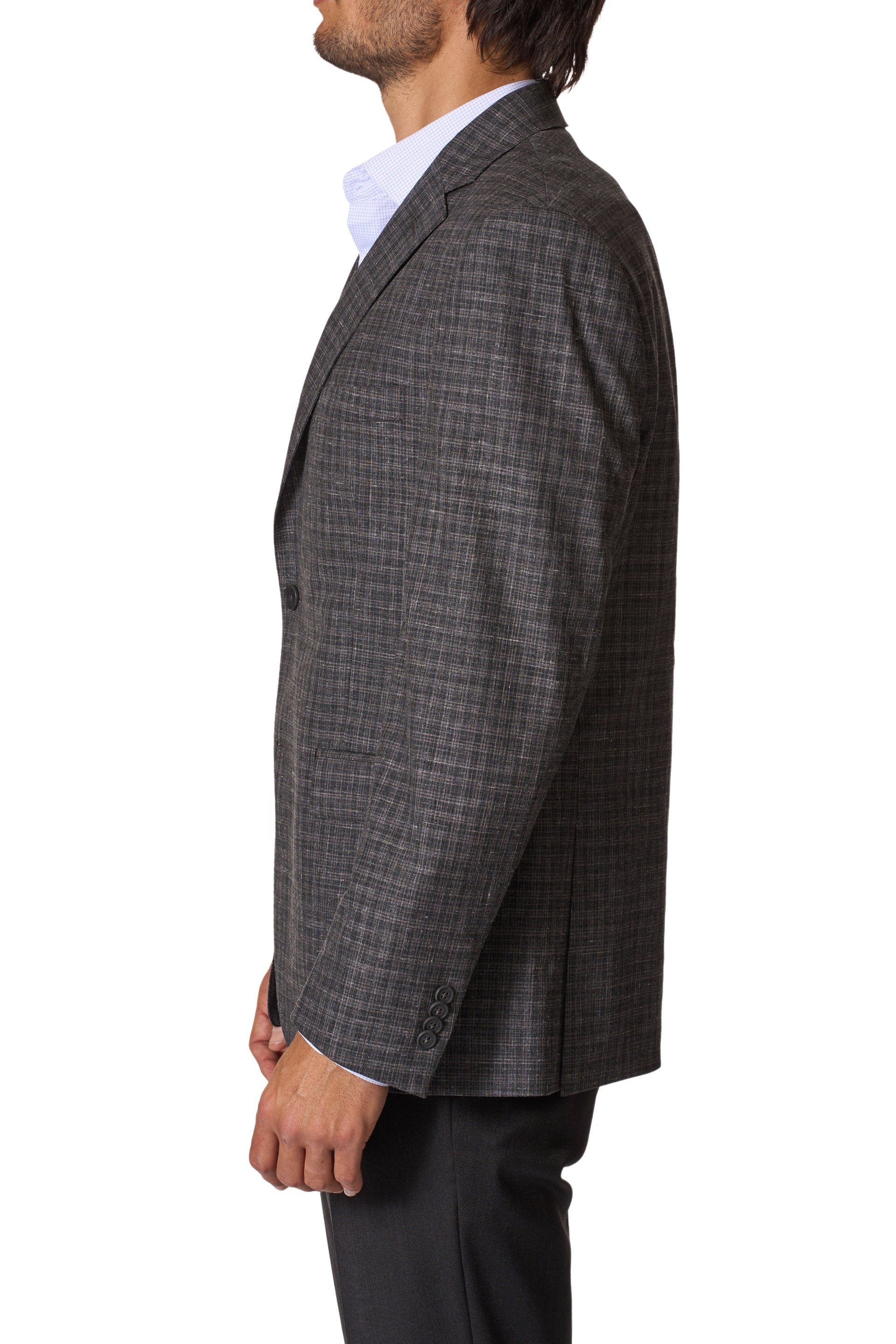 Charcoal Plaid Sport Coat by JB Britches
