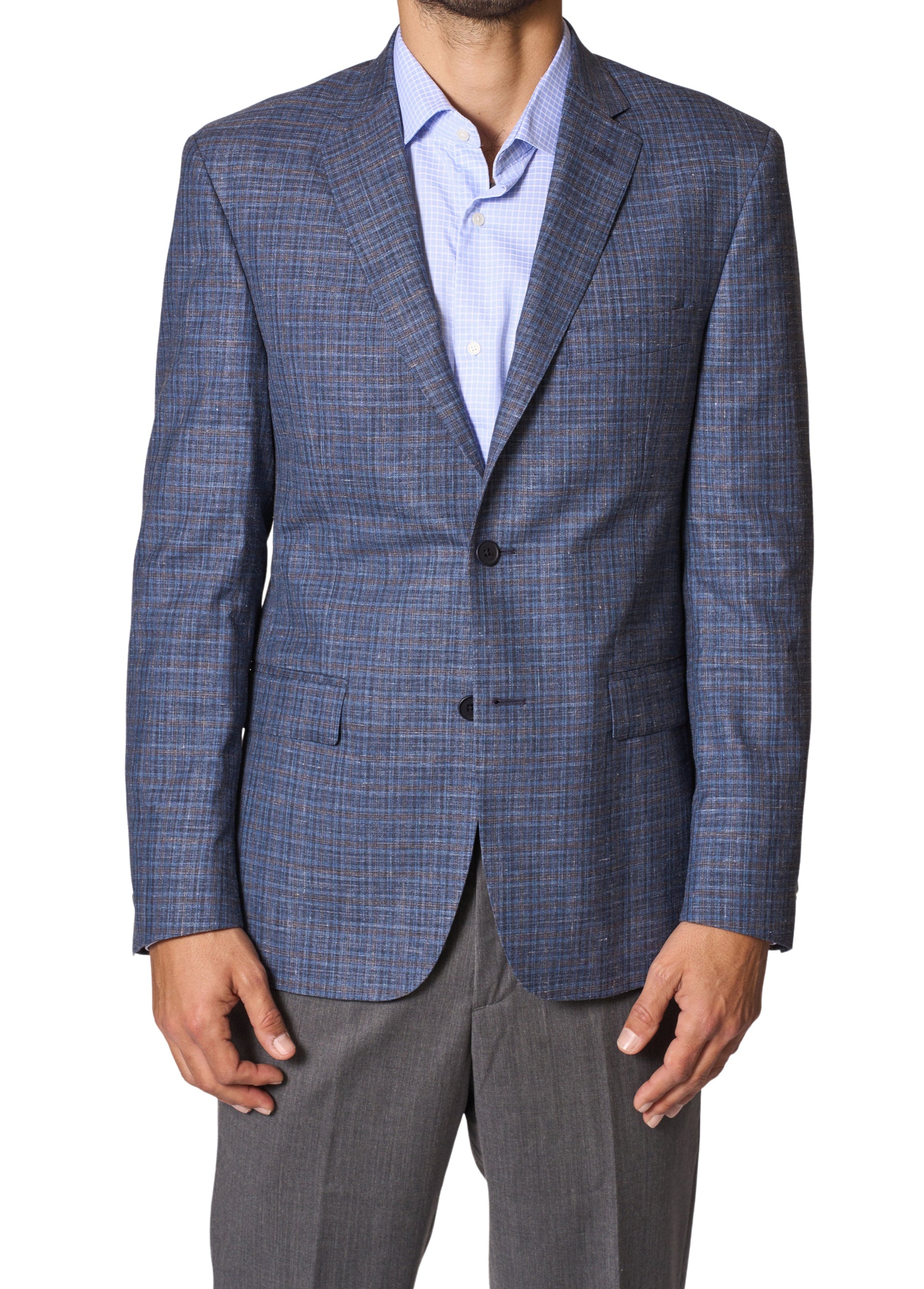 Blue Plaid Sport Coat by JB Britches