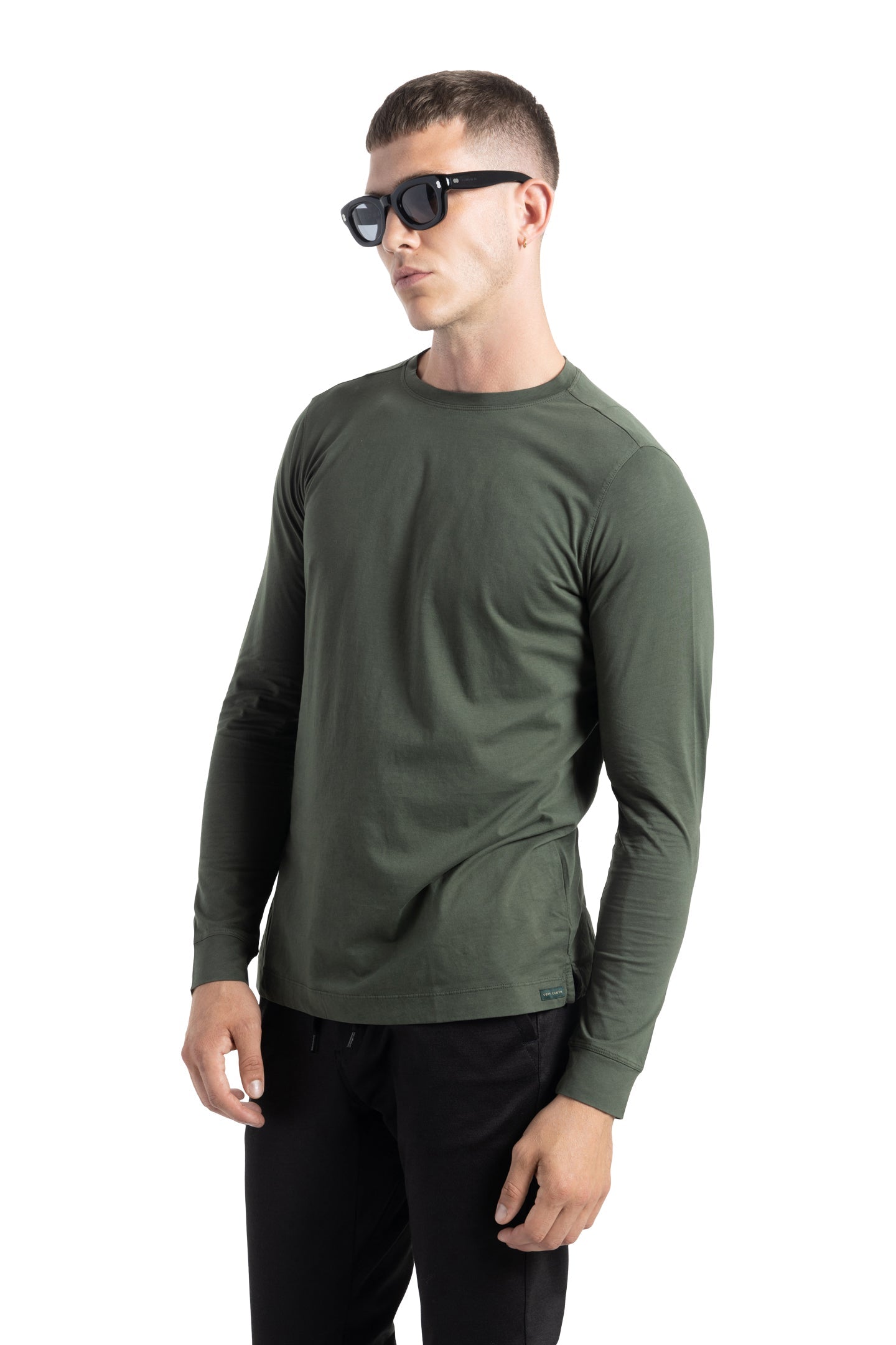 Soft Cloth Long Sleeve Malibu Crew Tee - Deep Depths