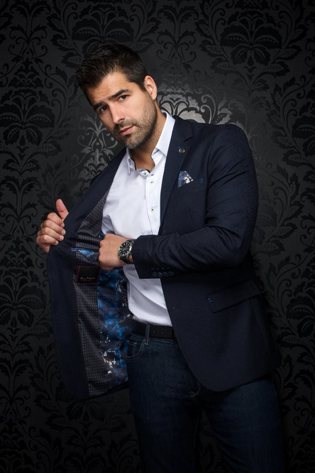 Au Noir Blazer | FILONI, Midnight - Caswell's Fine Menswear
