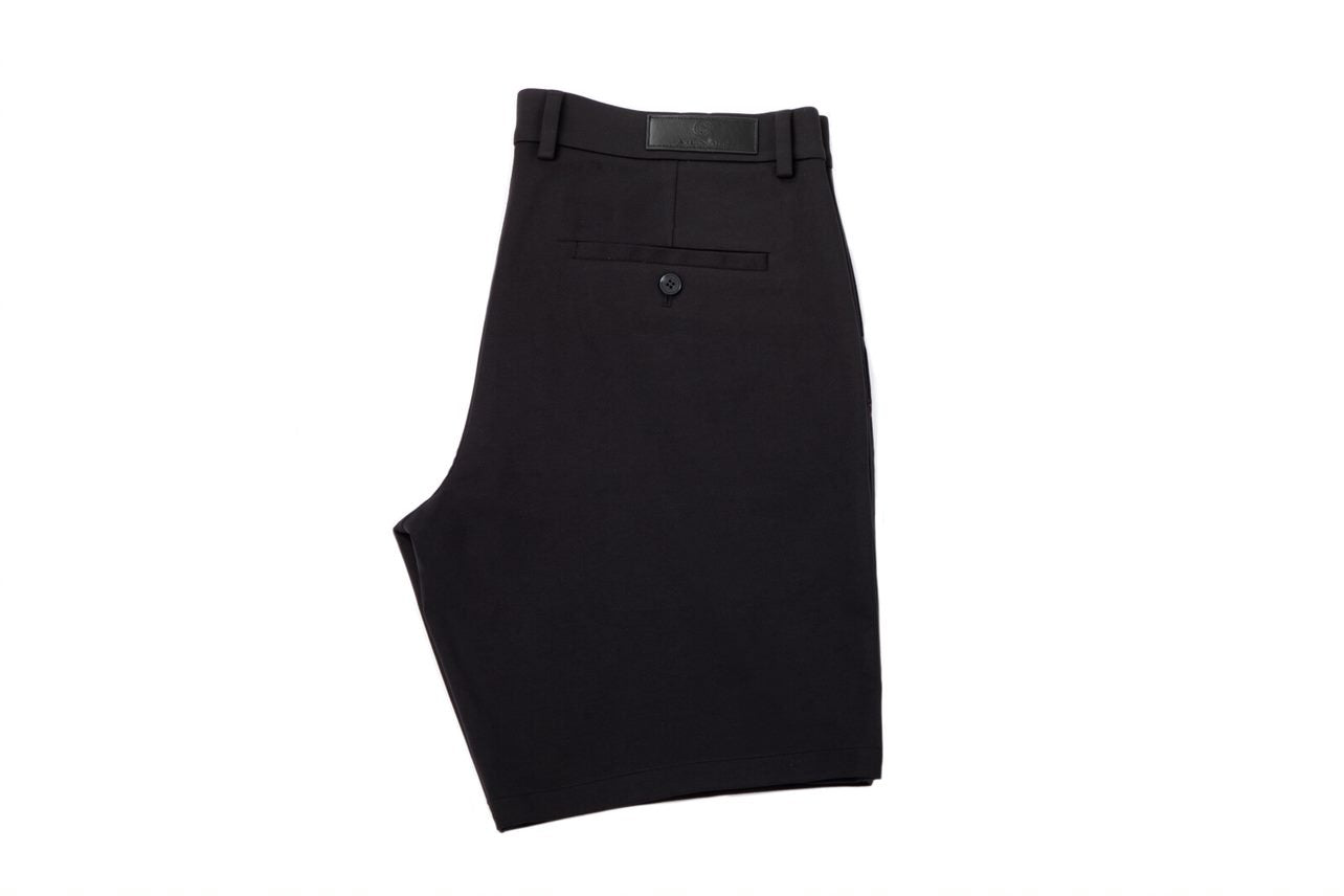 Au Noir Shorts | SOLARIS-GIACOMO, Black - Caswell's Fine Menswear