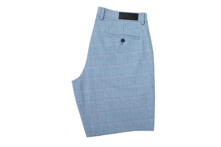 Au Noir Shorts | SOLARIS-ANDERSON, Light Blue - Caswell's Fine Menswear