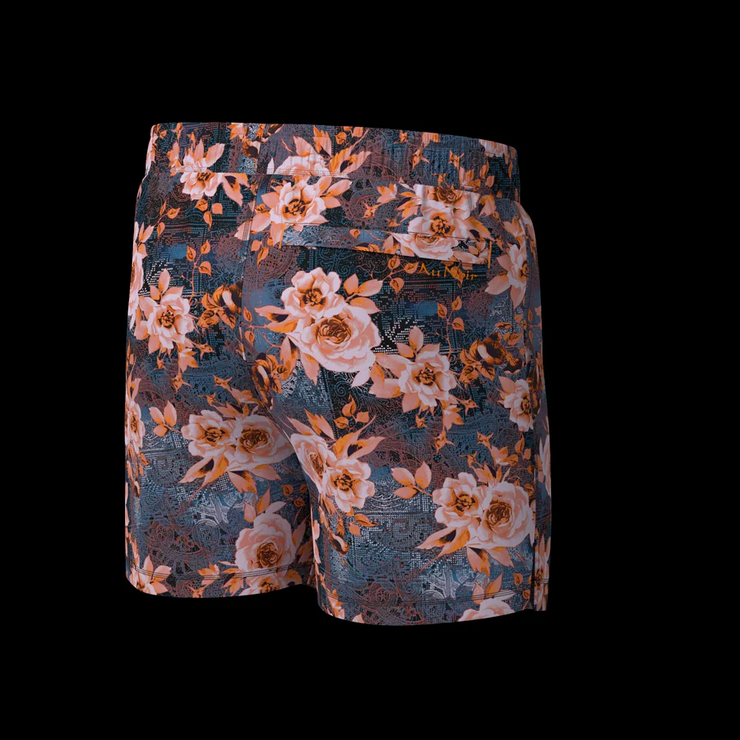 Au Noir Swimsuit | LOUGANIS, Blue Orange - Caswell's Fine Menswear