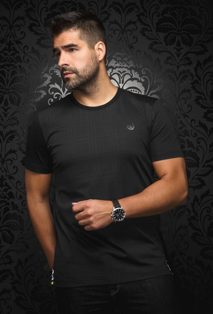 Au Noir T-Shirt | C-VARENNA, Black - Caswell's Fine Menswear