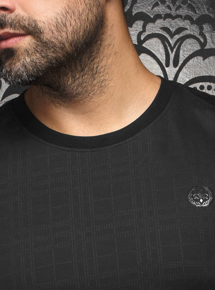 Au Noir T-Shirt | C-VARENNA, Black - Caswell's Fine Menswear