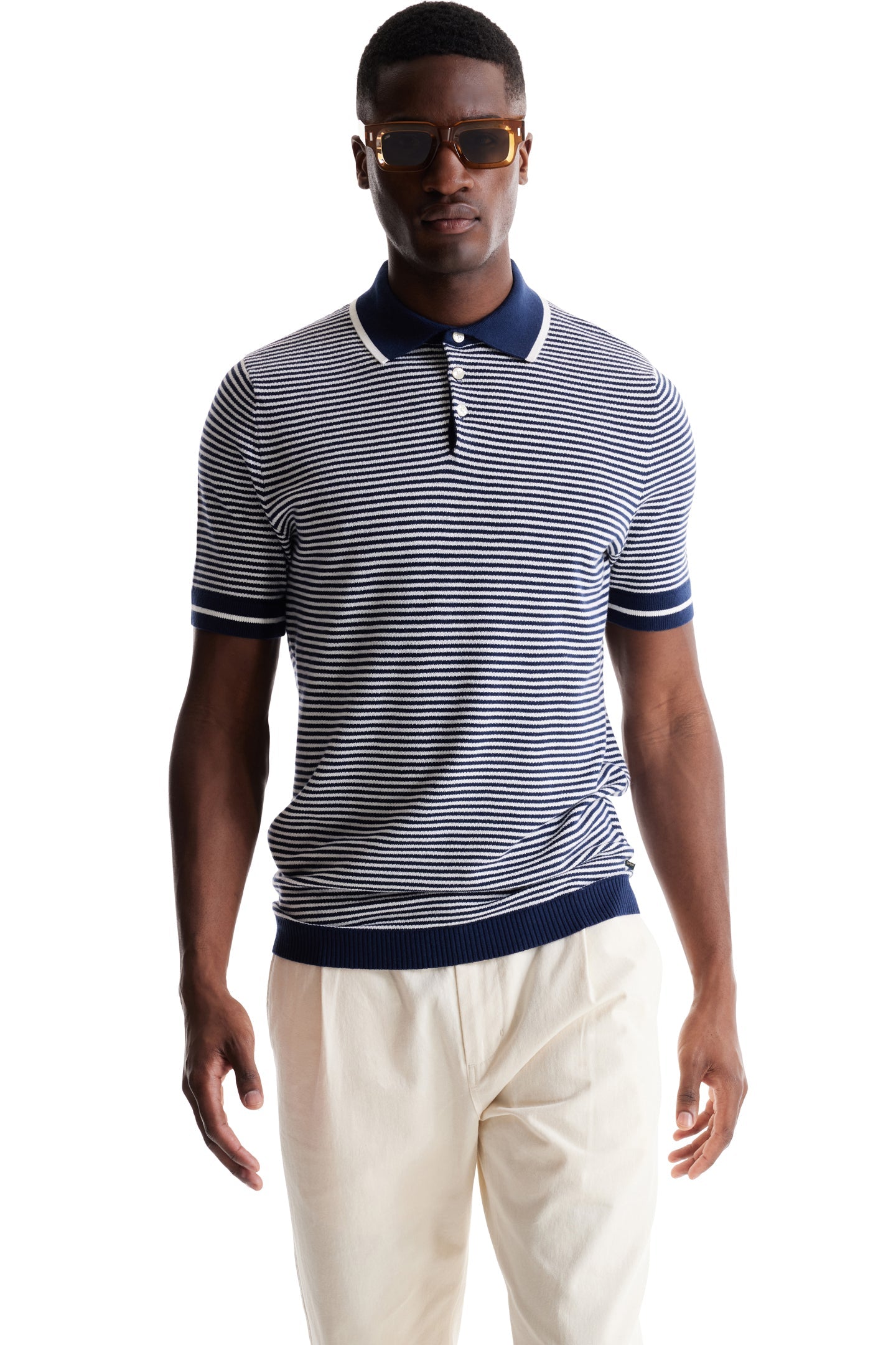 Navy / White