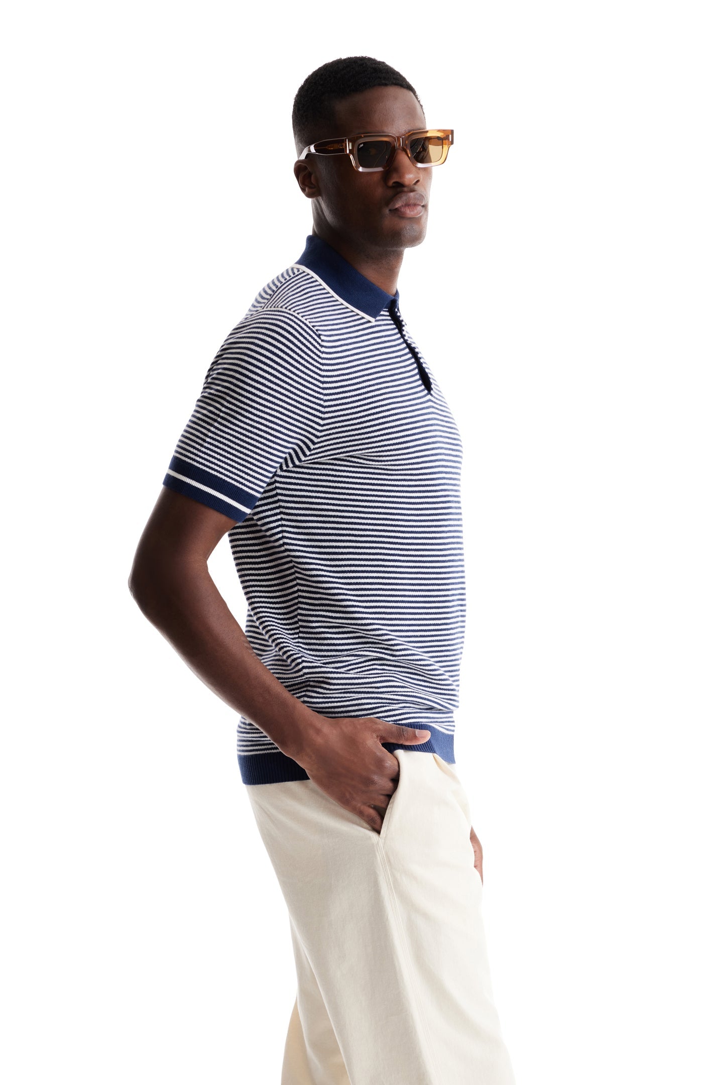 Navy / White