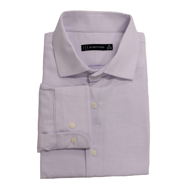 JB Britches Textured Weave Dress Shirt - Pink