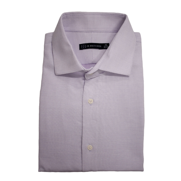 JB Britches Textured Weave Dress Shirt - Pink