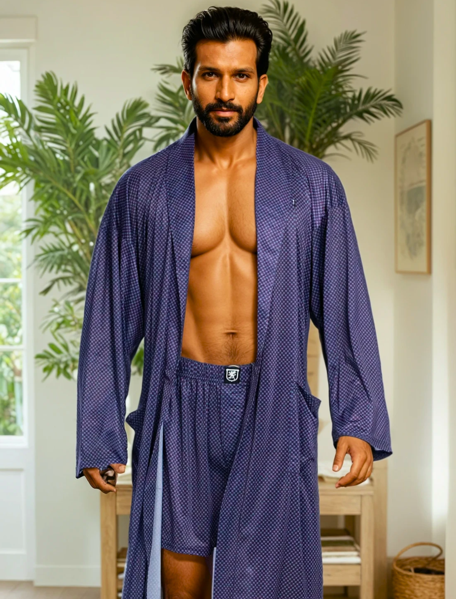 Classic Blackberry Cordial Robe by Stacy Adams