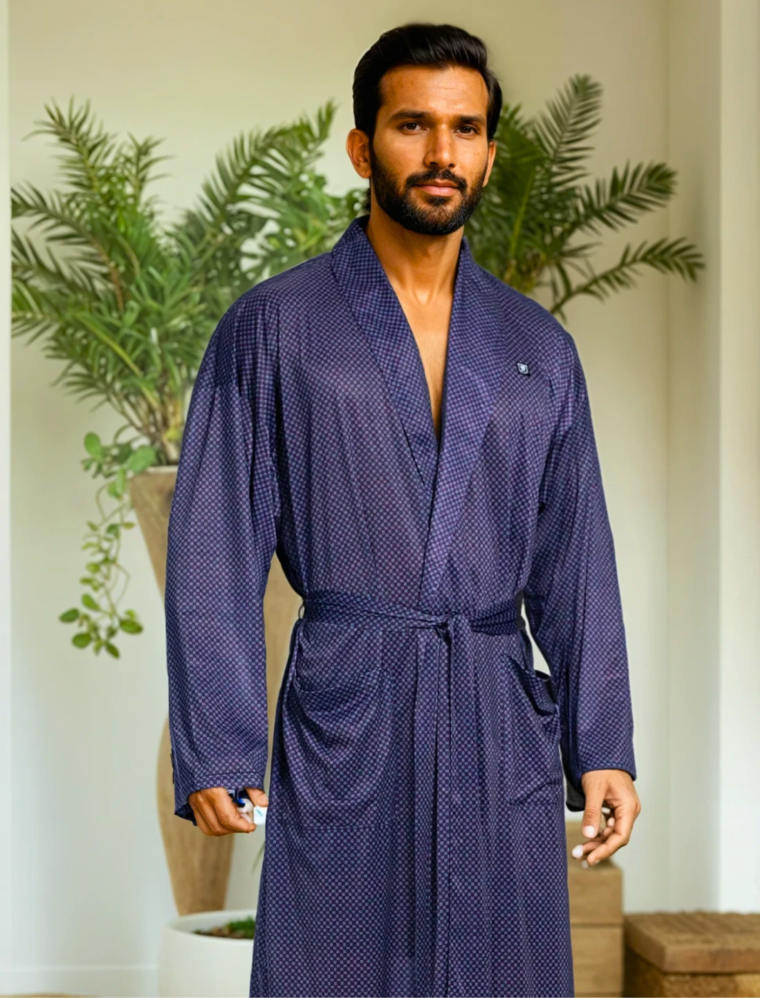 Classic Blackberry Cordial Robe by Stacy Adams