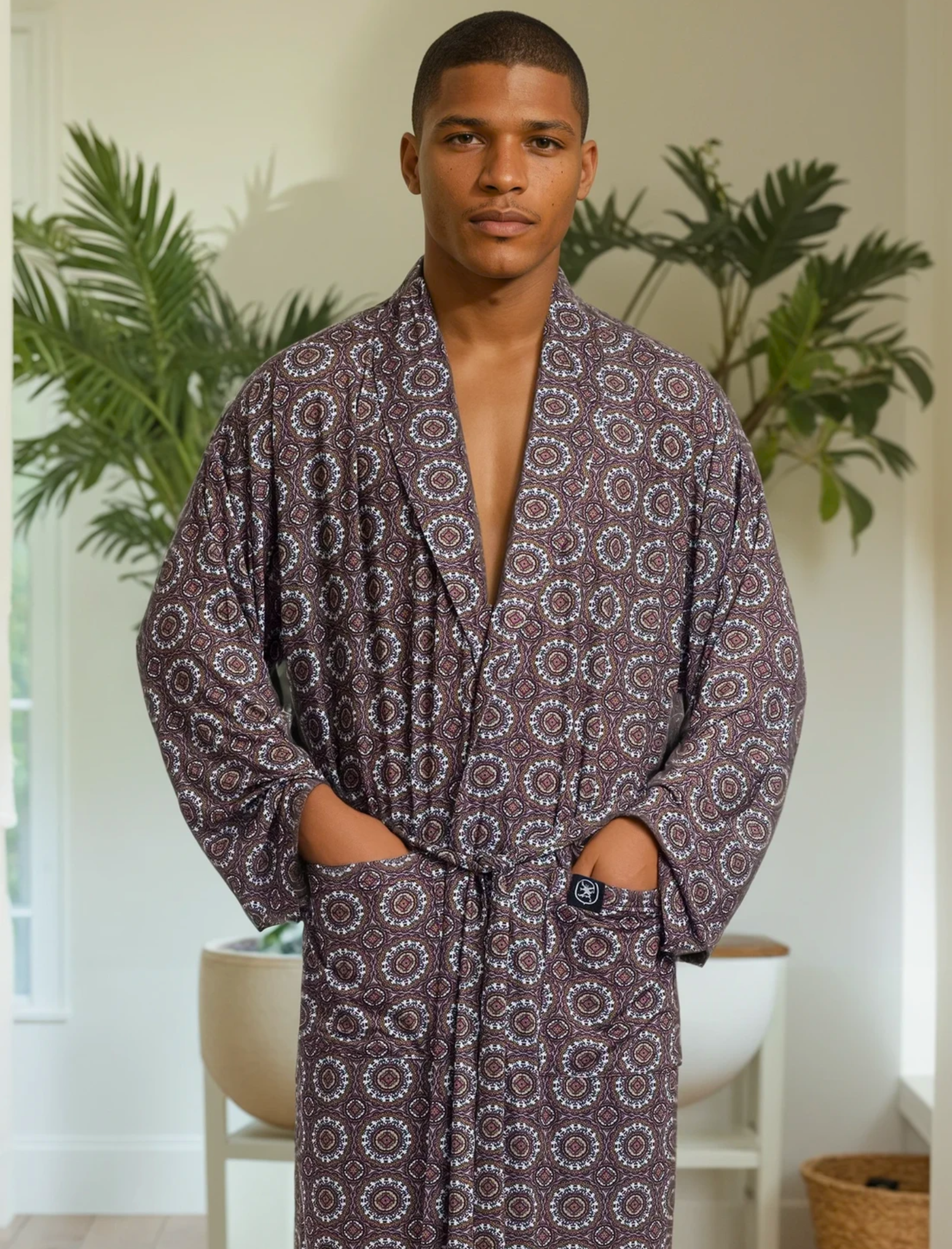Classic Red Mandala Robe by Stacy Adams