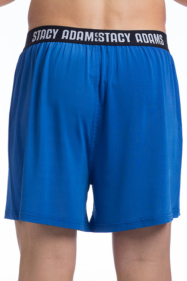 Stacy Adams Solid Blue Loose Boxer