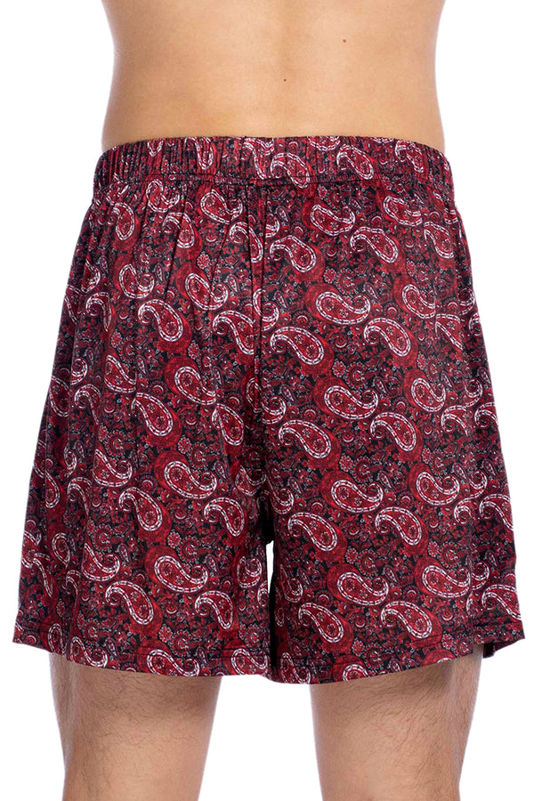 Stacy Adams Red Paisley Loose Boxer