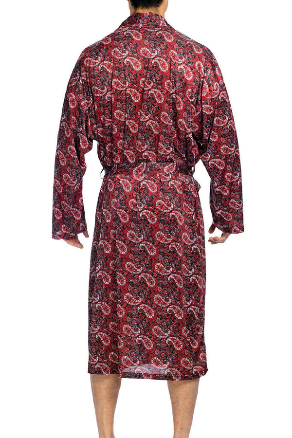 Stacy Adams Classic Red Paisley Robe