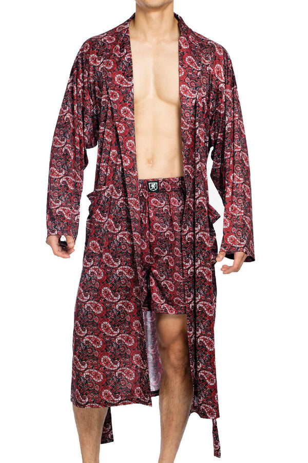 Stacy Adams Classic Red Paisley Robe