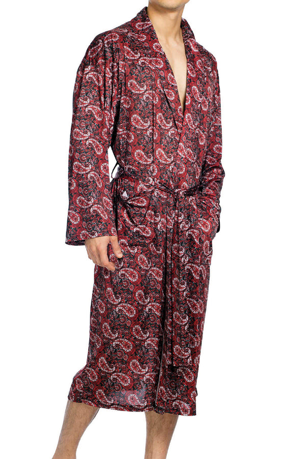 Stacy Adams Classic Red Paisley Robe