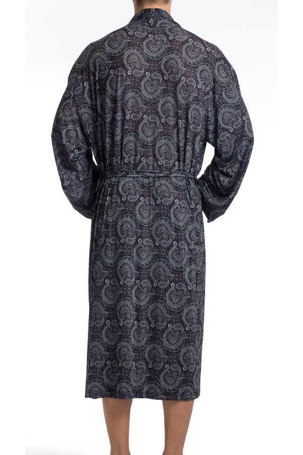 Stacy Adams Classic Purple Paisley Robe