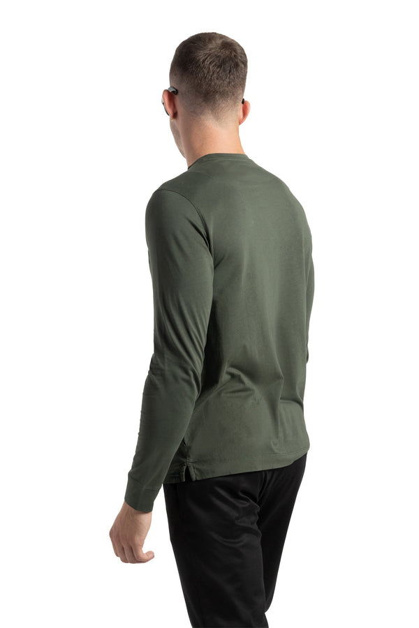 Soft Cloth Long Sleeve Malibu Crew Tee - Deep Depths