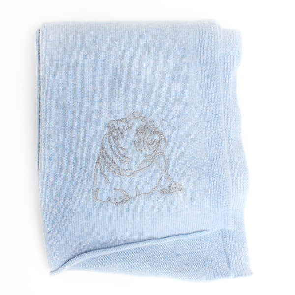 Benson Dog Embroidered Scarf