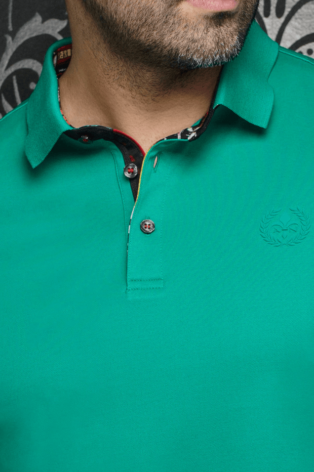 Au Noir Polo Eagle | Kelly Green - Caswell's Fine Menswear