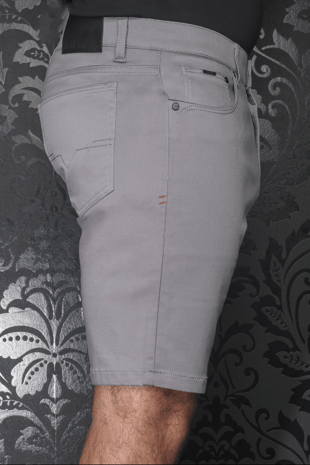 Au Noir Short Jay-SKC | Silver - Caswell's Fine Menswear