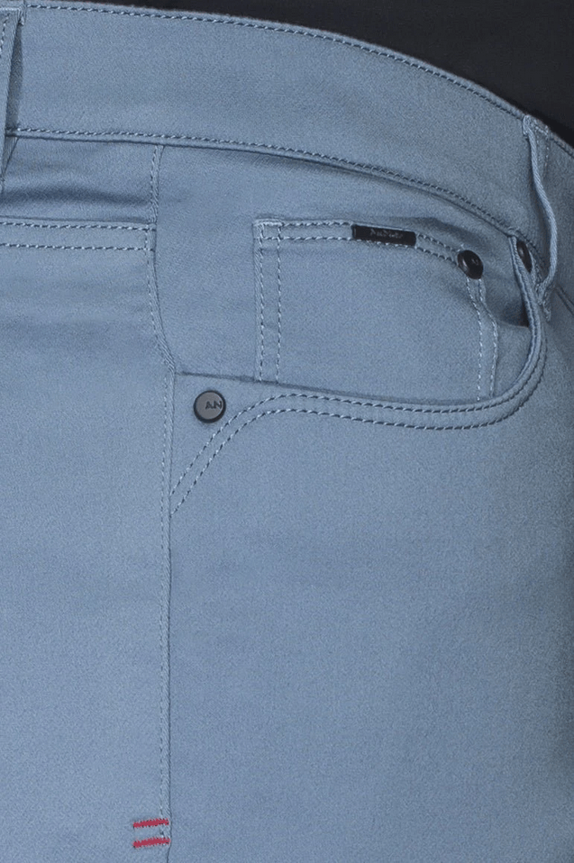 Au Noir Short Jay-SKC | Steel Blue - Caswell's Fine Menswear