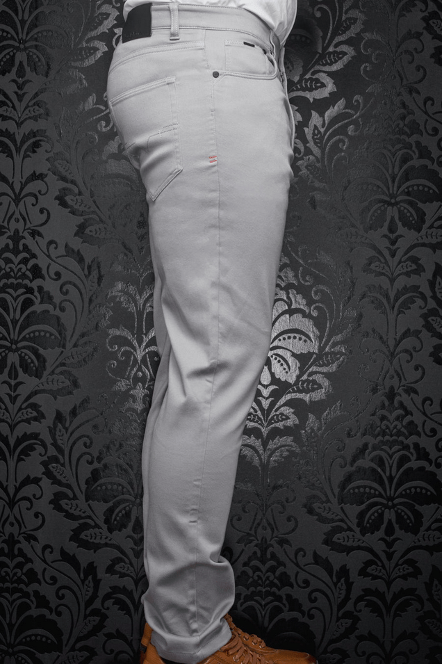 Au Noir Jeans  | JOHNNY-SKC, Silver - Caswell's Fine Menswear