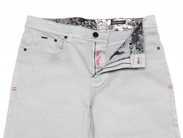 Au Noir Jeans  | JOHNNY-SKC, Silver - Caswell's Fine Menswear