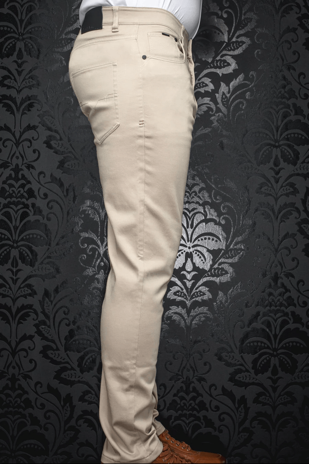 Au Noir Jeans  | JOHNNY-SKC, Beige - Caswell's Fine Menswear