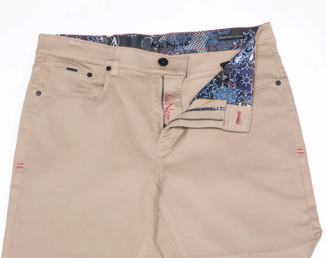 Au Noir Jeans  | JOHNNY-SKC, Beige - Caswell's Fine Menswear