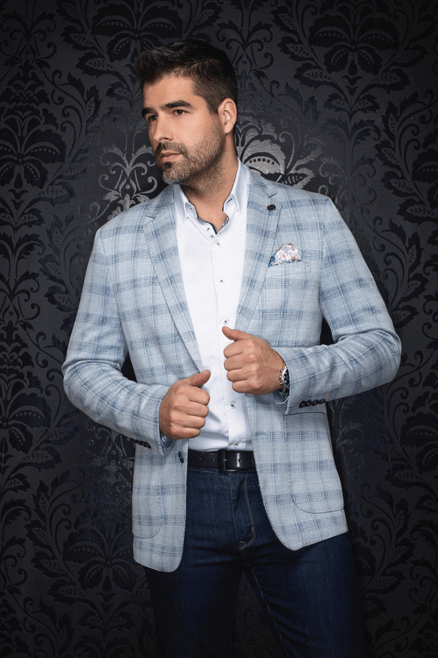 Au Noir Blazer | RITCHSON, Light Blue - Caswell's Fine Menswear
