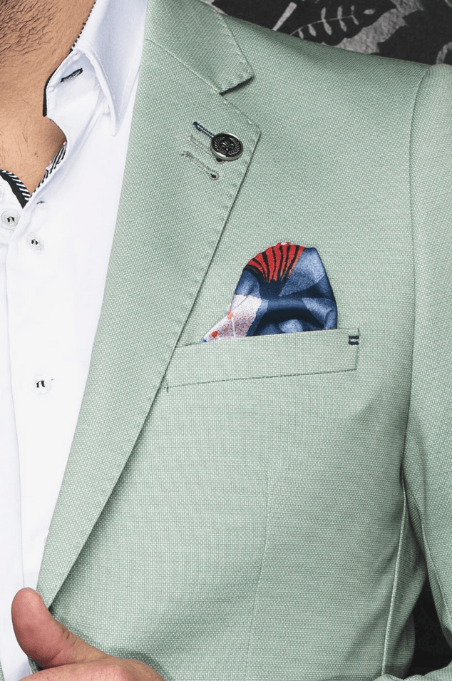 Au Noir Blazer | GLOVER, Green - Caswell's Fine Menswear