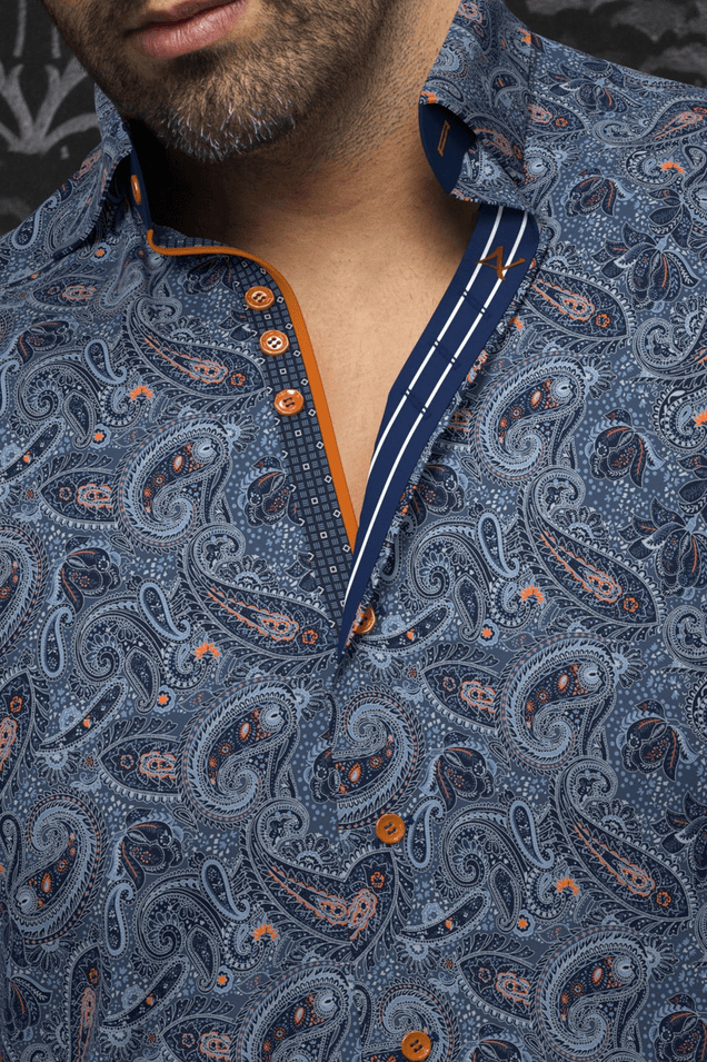 Au Noir Shirt | ALTO, Navy - Caswell's Fine Menswear