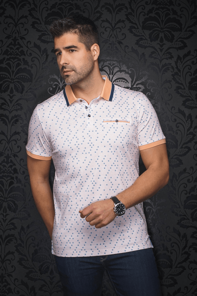 Au Noir Polo | BRYLEE, Orange - Caswell's Fine Menswear