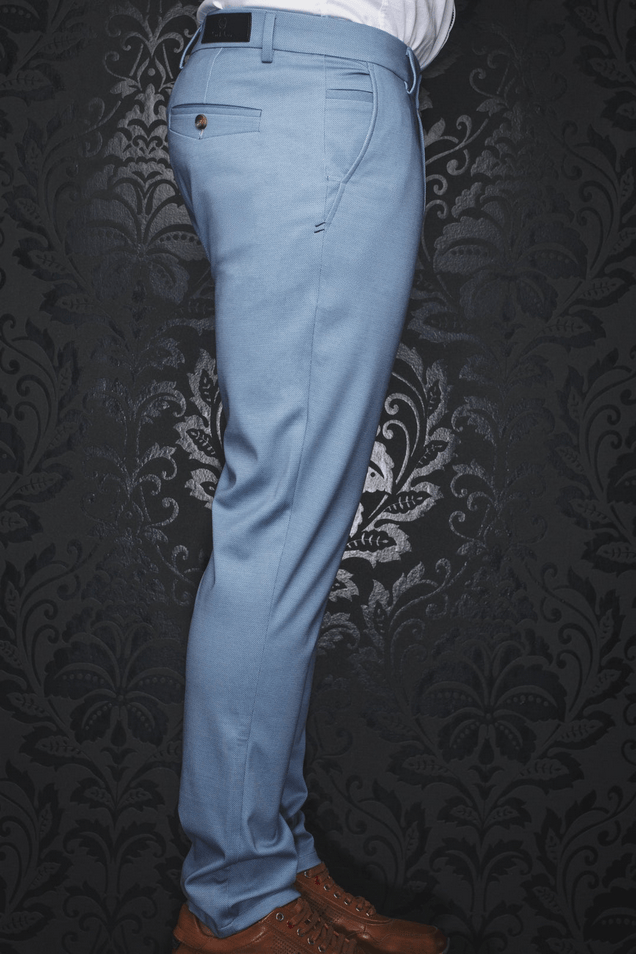Au Noir Pants | GLOVER-BERETTA, Light Blue - Caswell's Fine Menswear