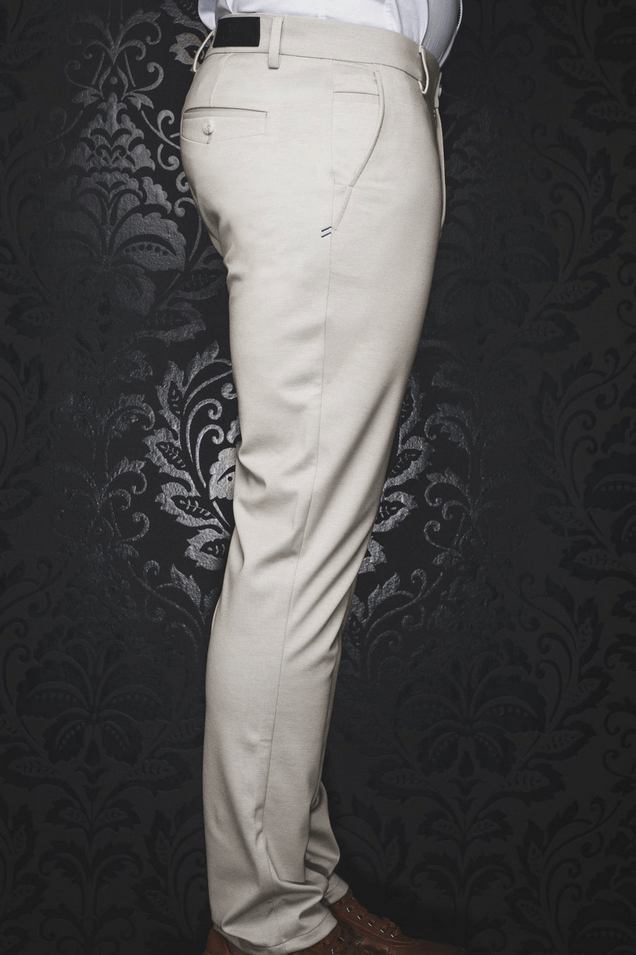 Au Noir Pants | GLOVER-BERETTA, Stone - Caswell's Fine Menswear