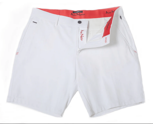 Au Noir Shorts | LIMAO-SOLARIS, White - Caswell's Fine Menswear