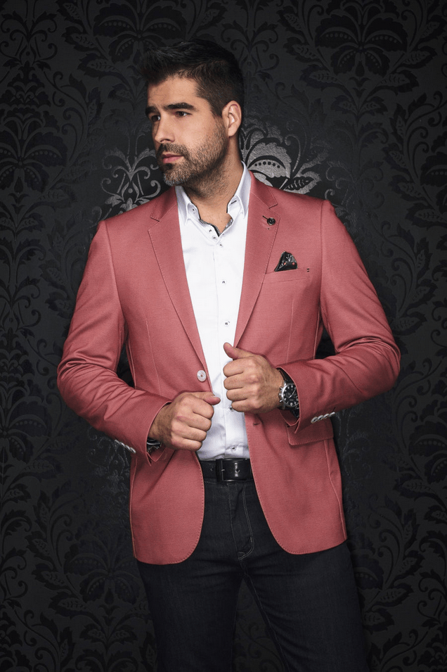 Au Noir Blazer | GLOVER, Red - Caswell's Fine Menswear