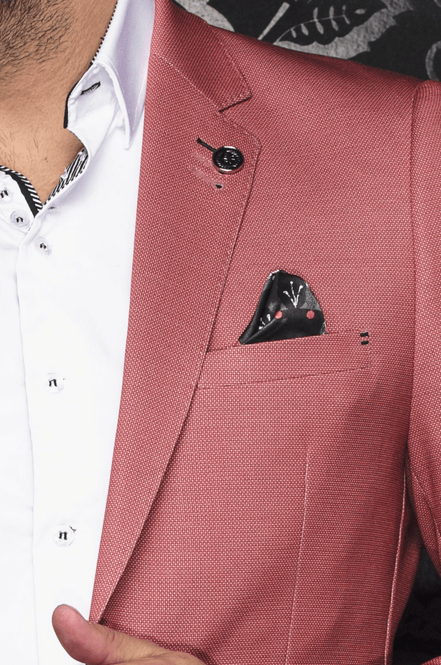 Au Noir Blazer | GLOVER, Red - Caswell's Fine Menswear