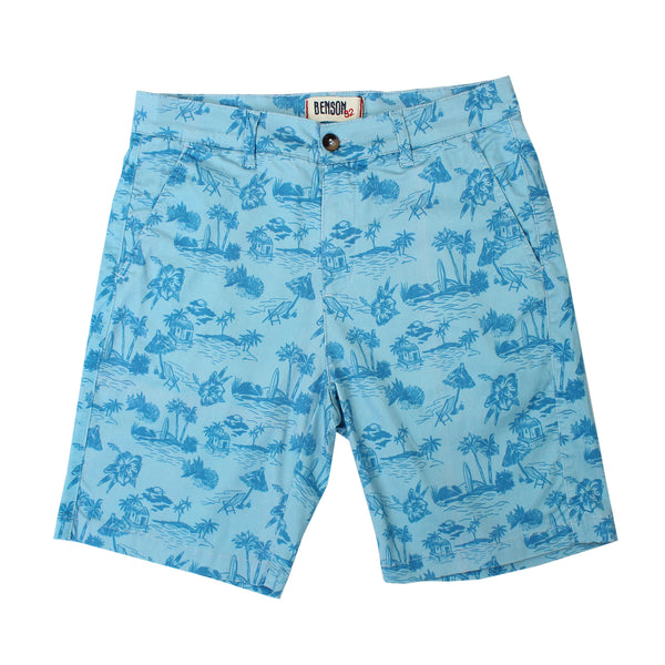 Benson Knot Printed Chino Shorts