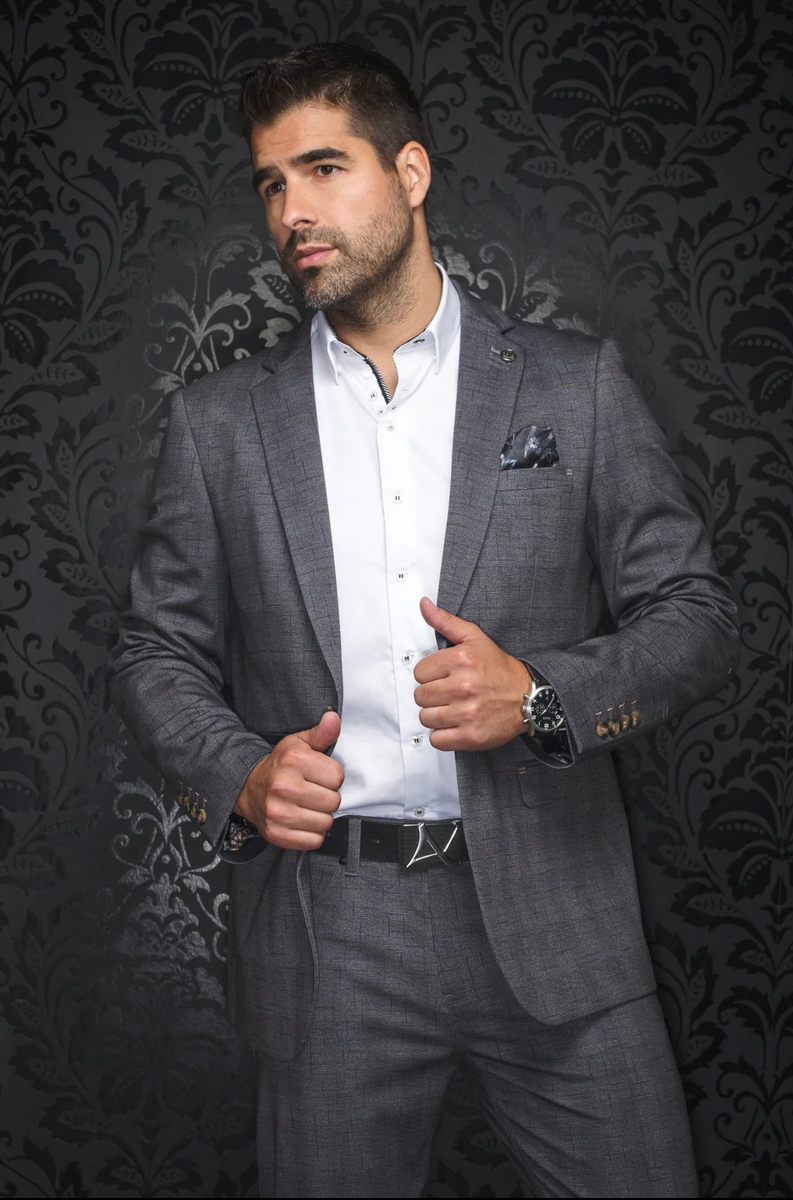 Au Noir Blazer Sidney, Dark Grey - Caswell's Fine Menswear