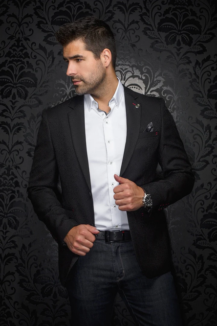 Au Noir Blazer | FILONI, Black - Caswell's Fine Menswear