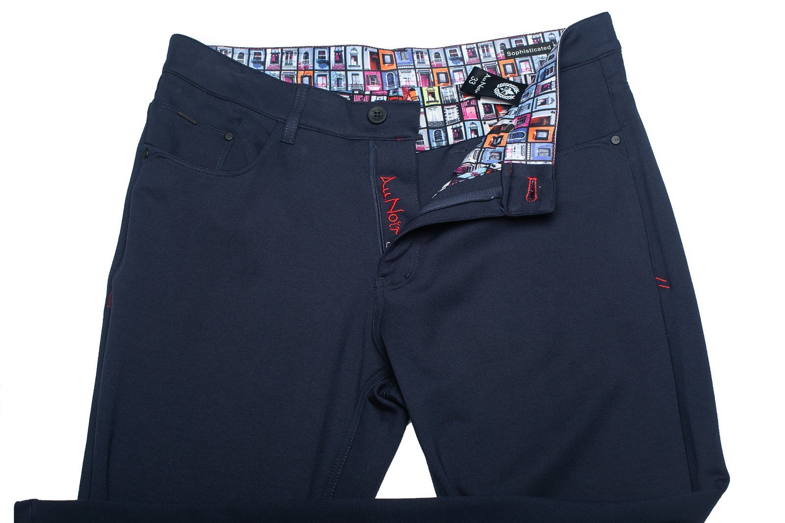 AU NOIR LUXURY PANT STRETCH WINCHESTER MIDNIGHT - Caswell's Fine Menswear