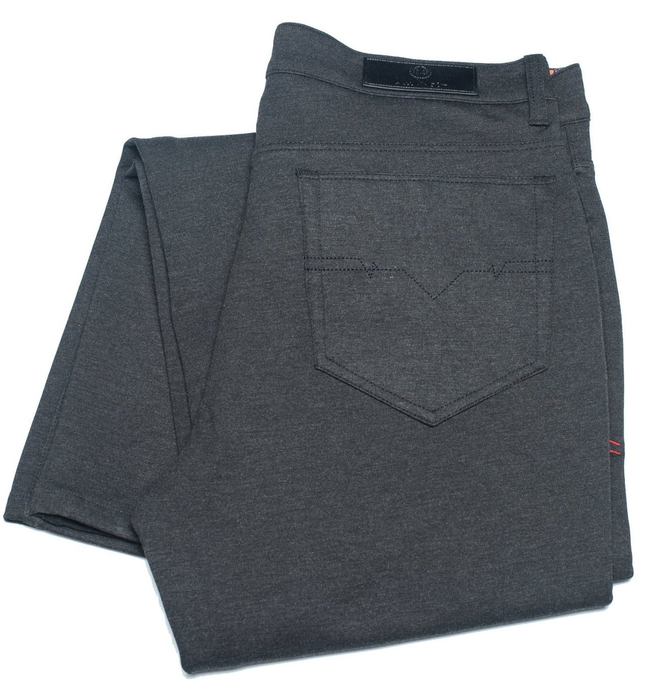 AU NOIR LUXURY PANT STRETCH WINCHESTER CHARCOAL - Caswell's Fine Menswear