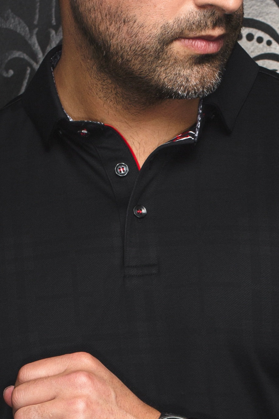 Au Noir Polo | CHELSEA, Black - Caswell's Fine Menswear