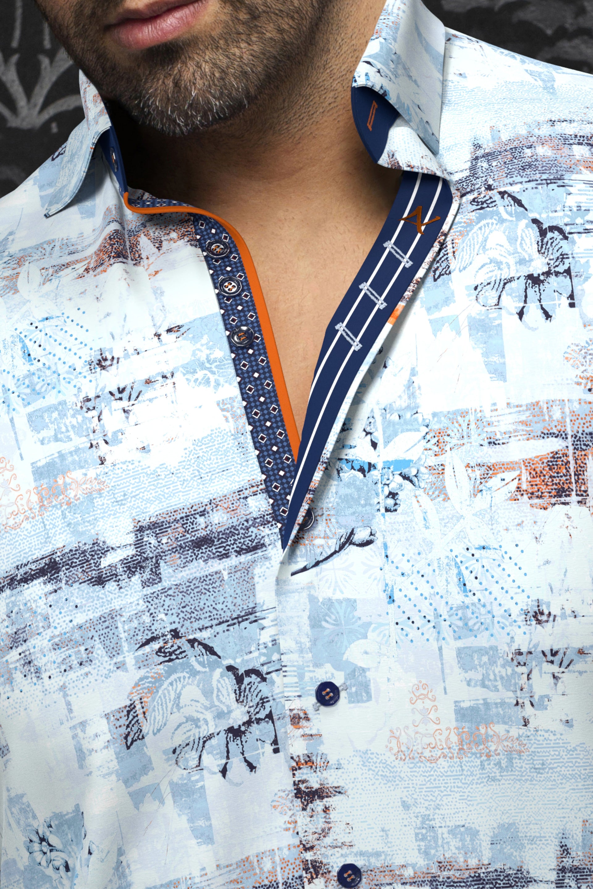Au Noir Shirt | BRICE, Light Blue - Caswell's Fine Menswear