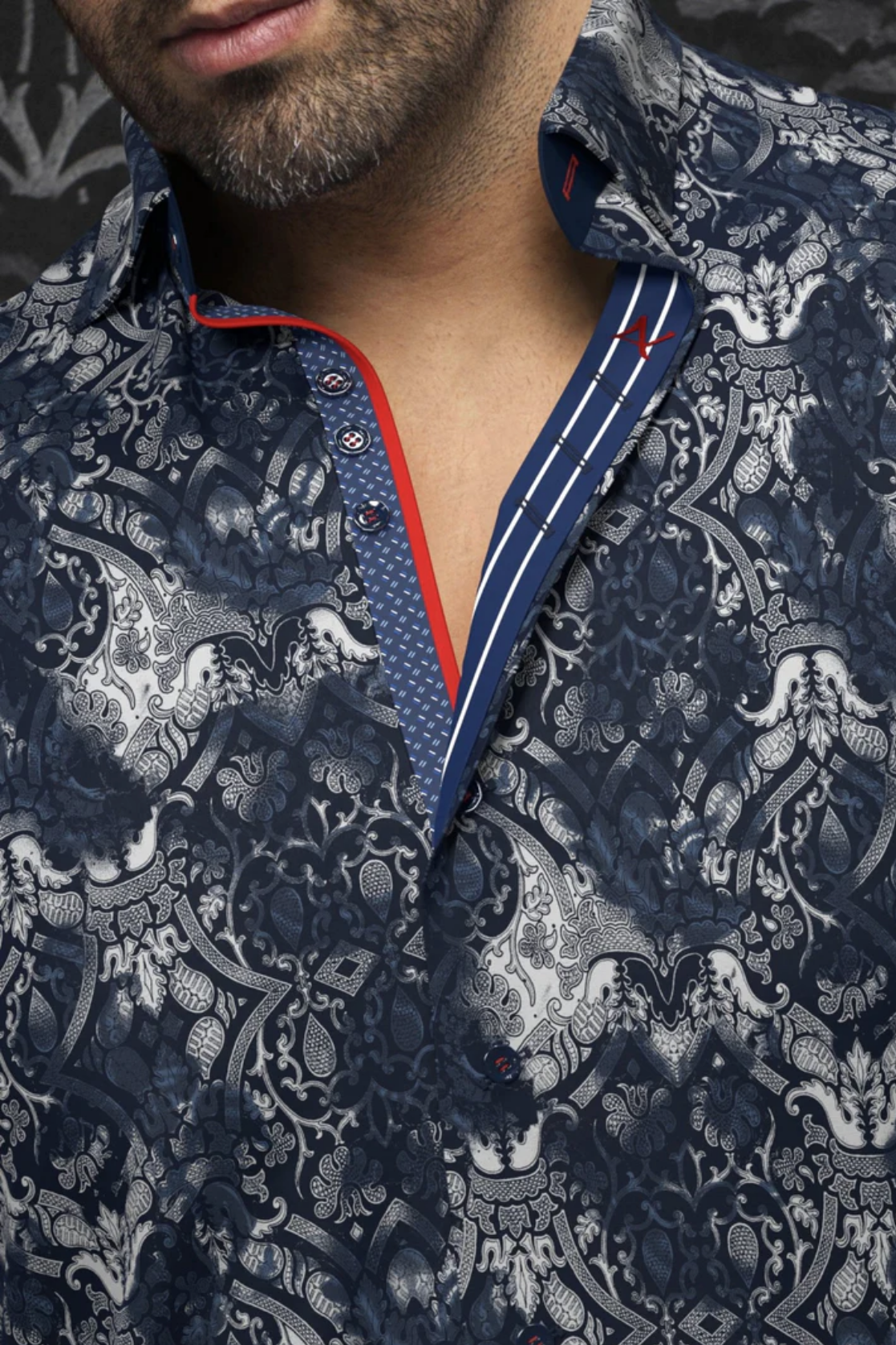 Au Noir Shirt | MURATO, Navy - Caswell's Fine Menswear
